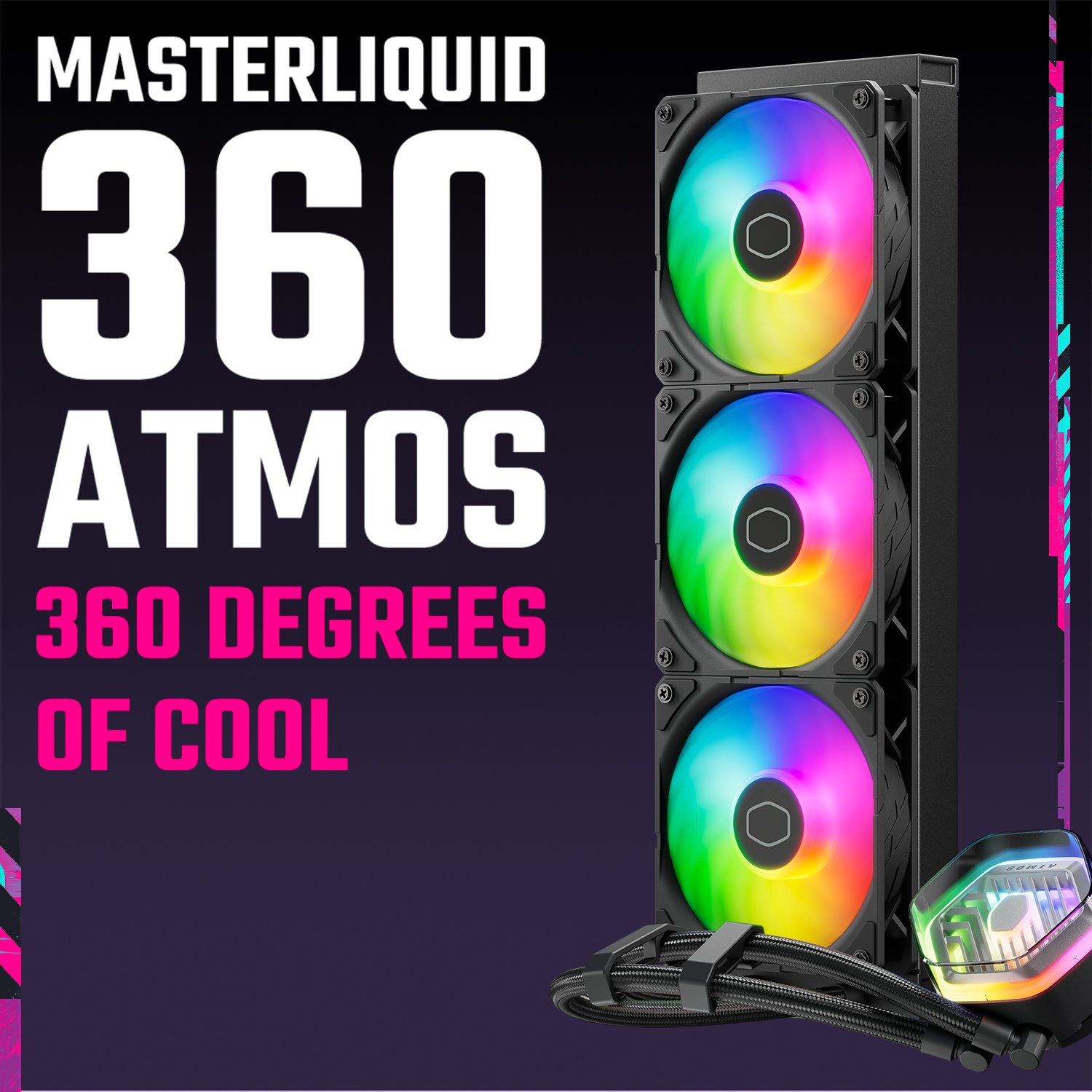 Cooler Master MasterLiquid 360 Atmos ARGB Close-Loop AIO Liquid